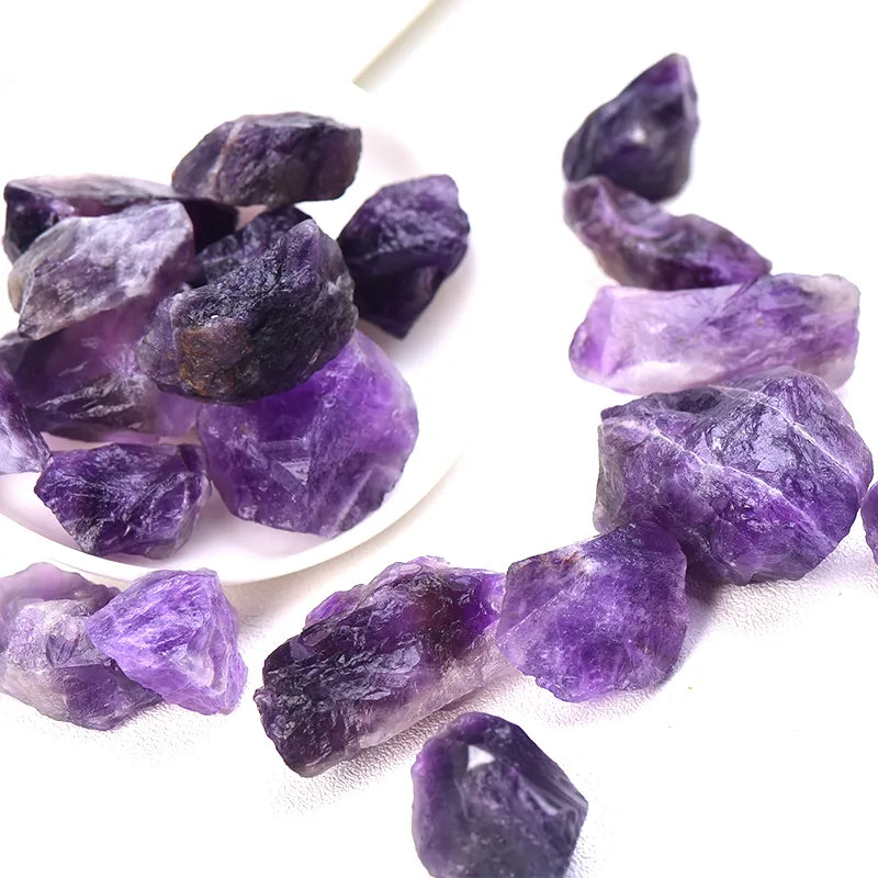 1PC Natural Crystal Quartz Minerals Specimen Amethyst Rose quartz Irregular Shape Rough Rock Stone Reiki Healing Home Decoration