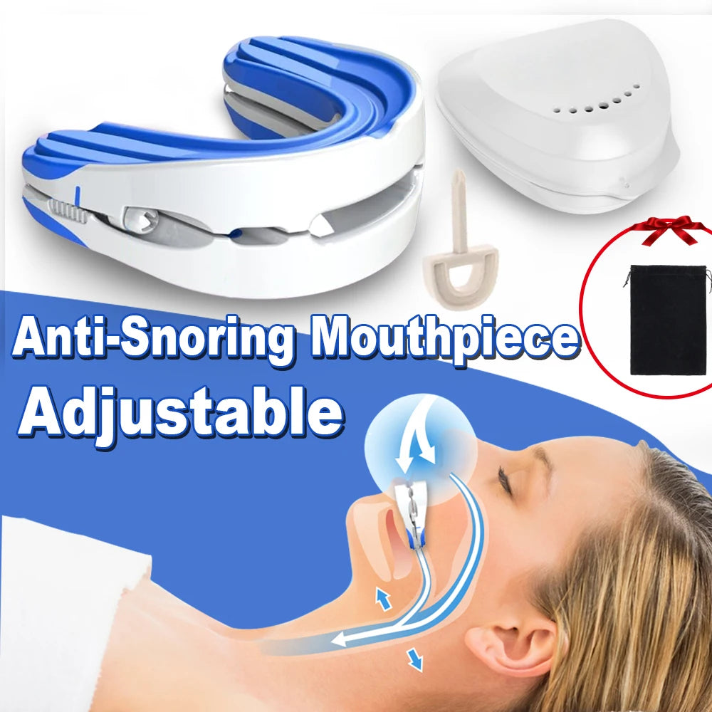 Adjustable Sleep Anti-Snoring Mouthpiece Snoring Solution Stop Snore Mouth Guard Sleeping Aid Device Improve Sleep Breath